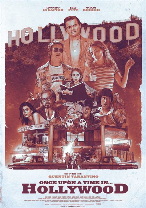 once upon a time in hollywood 2019 [1500 x 2143] hollywood poster alternative movie