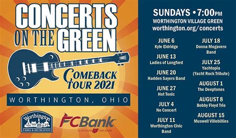 2021 Concerts On The Green Worthington Oh Official Website