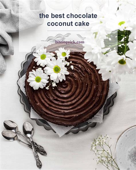 The Best Chocolate Coconut Cake Moist And Flavorful Cake Bite It Quick