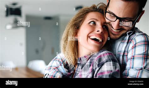 Sentimental Couple In Love Bonding Stock Photo Alamy