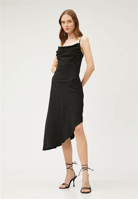 Платье Koton цвет черный Rtlacp411901 — купить в интернет магазине