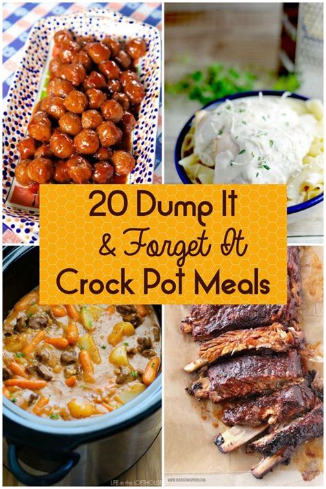 Any & all of them can be made just like they are listed or you can use the basic recipe shown right above. Quick Crock Pot Dinner Ideas - Allope #Recipes