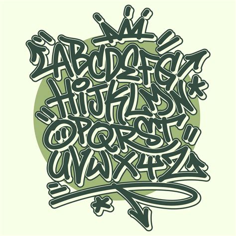 Graffiti Alphabet 227320 Vector Art at Vecteezy