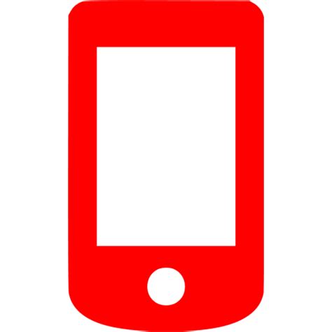 Red Mobile Phone 8 Icon Free Red Mobile Phone Icons