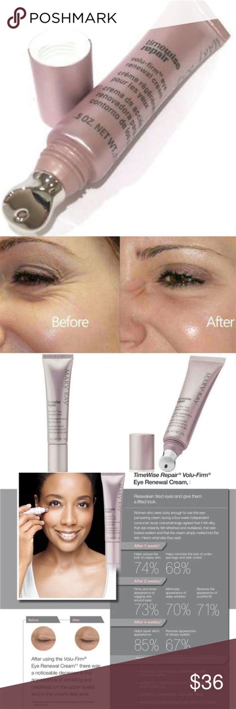 The formula combines the action of up to 10 hours of hydration and a patented complex that is said to accelerate the skin's. Timewise repair volu-firm eye renewal cream NiB. Mary Kay ...