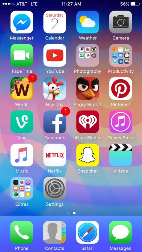 Social Media Pinwire Iphone Home Screen Phone Set Up In 2019