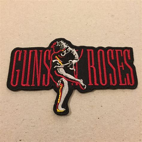 Iron On Embroidered Patch Guns Roses Slam Jam Music