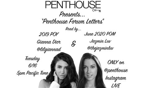 Gianna Dior And Jazmin Luv To Host Penthouses Ig Live Tuesday Avn