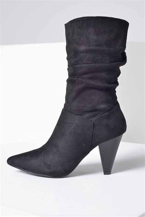 no doubt carlita slouch boots in black suede iclothing