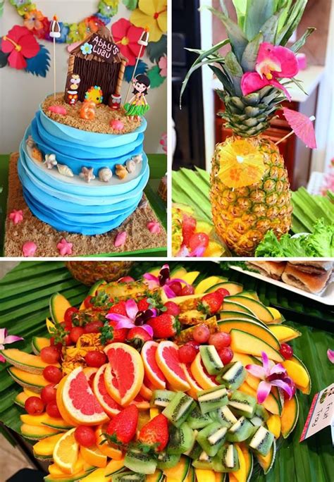 cake party fiesta aloha party luau theme party hawaiian birthday party moana birthday party