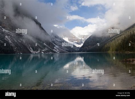 Lake Louise In The Early Morning Banff National Park Alberta Canada