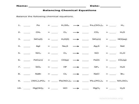 Student exploration chemical equations answer key gizmo free. 35 Balancing Chemical Equations Worksheet Answers 1 25 ...