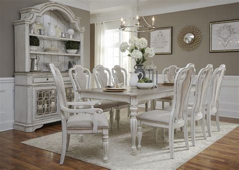Liberty Furniture Magnolia Manor 7pc With 1 Leaf Rectangular Leg Dining