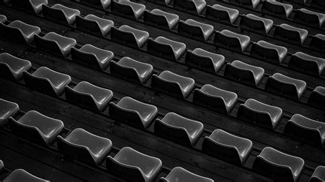Download Wallpaper 1920x1080 Tribune Seats Black And White Bw Full