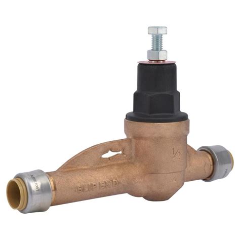 Cash Acme Eb45 Brass 12 In Push To Connect Pressure Regulator Valve At