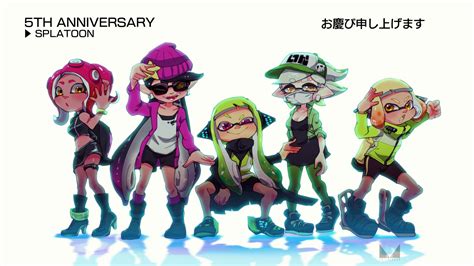 Inkling Player Character Inkling Girl Octoling Player Character Callie Marie And 4 More