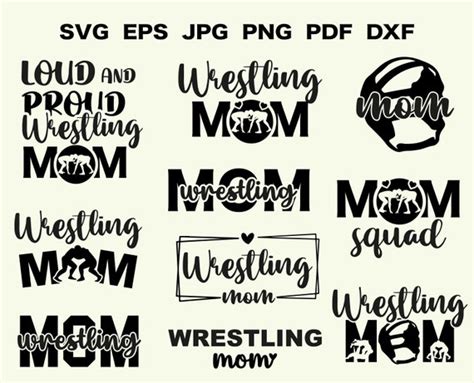 Wrestling Mom Svg Wrestling Bundle Svg Wrestling Cut File Etsy Finland