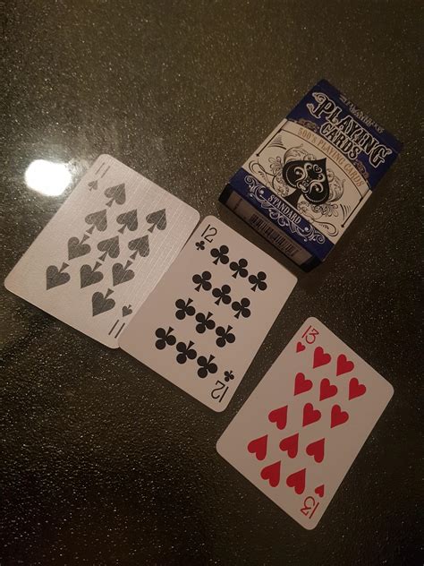 Hearts, diamonds, spades and clubs. This "standard" deck of cards has 11, 12 and 13 : mildlyinfuriating