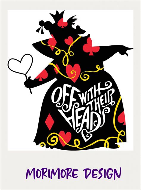 Queen Of Heart Svg Alice In Woderland Svgqueen Of Hearts Etsy In 2021
