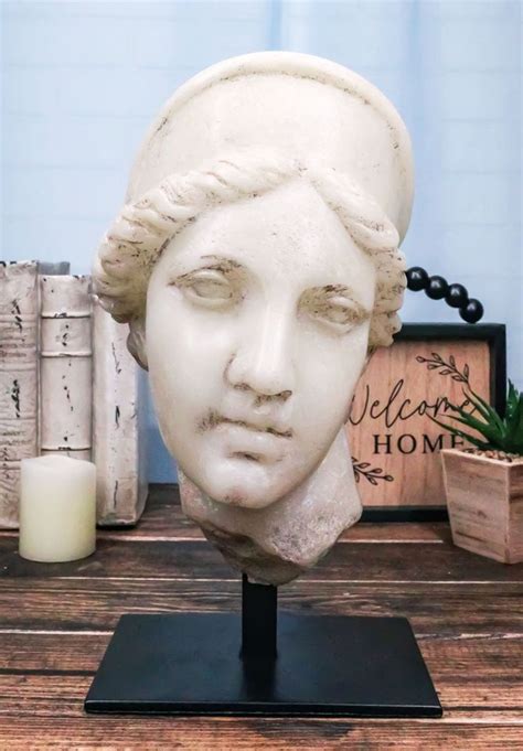 Ebros Large Greek Roman Goddess Aphrodite Head Bust Reproduction Statue