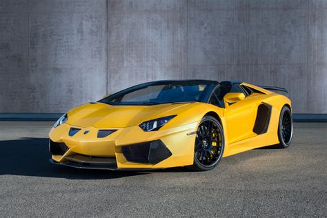 wallpaper yellow lamborghini aventador hamann side view sports car roadster performance