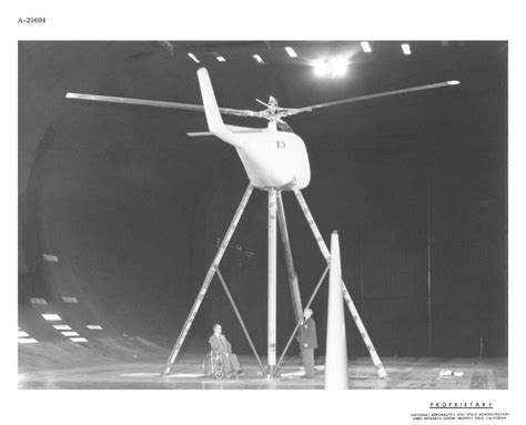 Lockheed Xh 51 Helicopter With Experimental Rigid Rotors In The 40x80