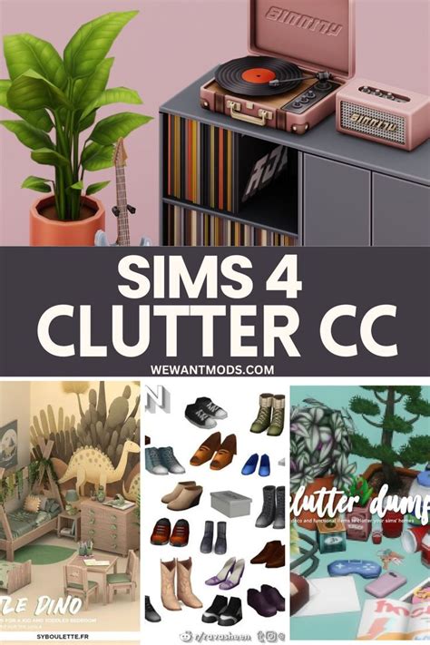 Sims 4 Clutter Cc Collage Sims 4 Clutter Cc Kitchen Sims 4 Kitchen