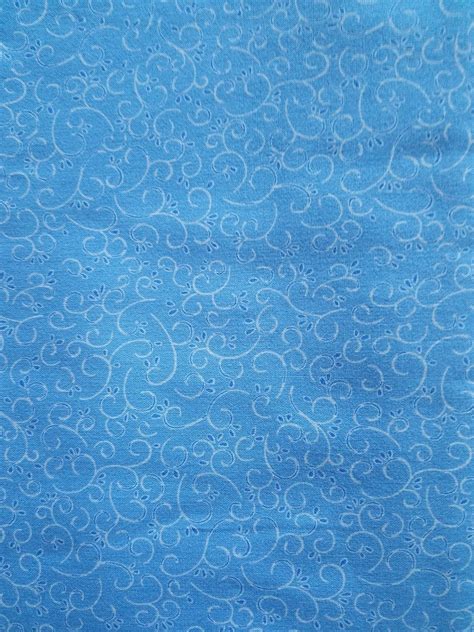 Blue Cotton Fabric Quilt Fabric By The Yard