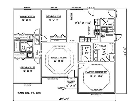 Awesome 1500 Sq Ft House Plans 18 Pictures House Plans