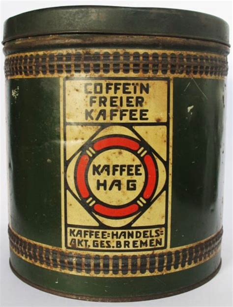 Hag Coffee Vintage Coffee Coffee Tin Coffee Cans