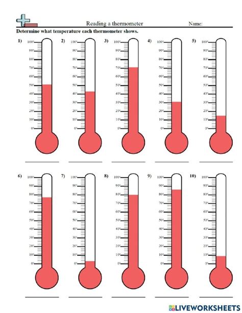 Read The Thermometer Worksheets Reading Worksheet Printable