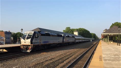 Nj Transit Hd 60 Fps Alstom Pl42ac Double Header Leads Raritan Valley