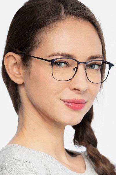 Cella Subtle Navy Frames With Sleek Detail Eyebuydirect Womens