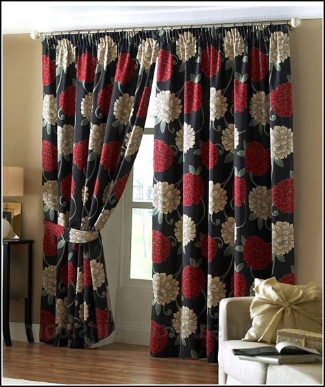 Black White And Red Kitchen Curtains Curtains Home Design Ideas