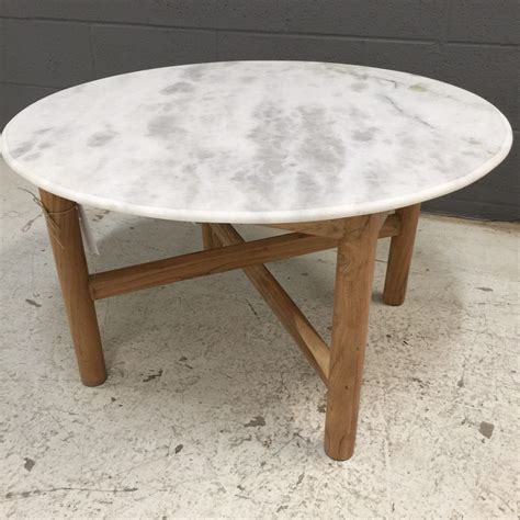 Round Marble Coffee Table Nadeau Nashville