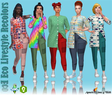 Annetts Sims 4 Welt Eco Lifestyle Recolors