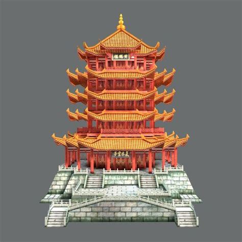 Famous Buildings In Ancient China 3d Model Cgtrader