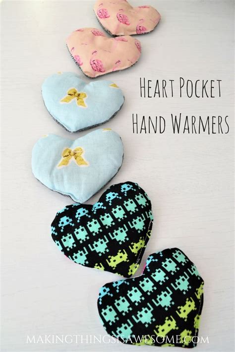 Diy Heart Shaped Hand Warmers Tutorial Making Things Is Awesome