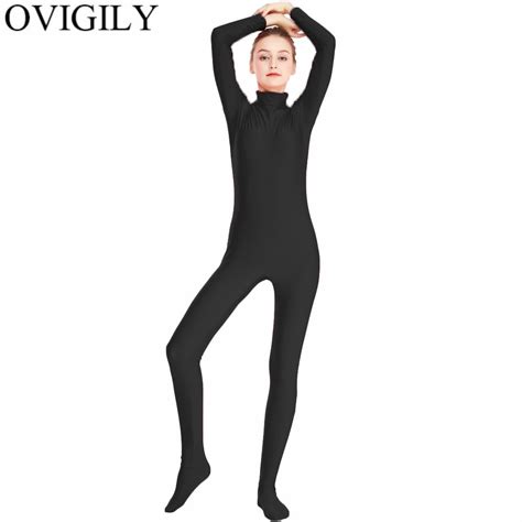 Buy Ovigily Women Black Spandex Zentai Full Body Skin
