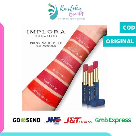 Jual Lip Implora Lipstick Intense Matte Long Lasting Finish Lipstik Batang Implora Indonesia