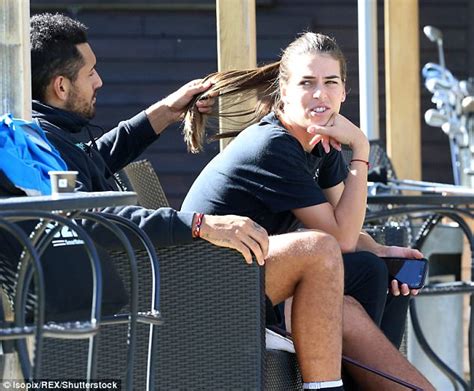 Nick Kyrgios Packs On Pda With Girlfriend In Luxembourg Daily Mail Online