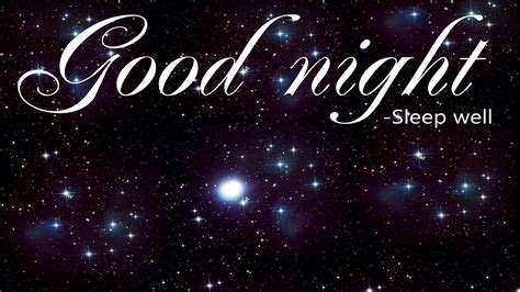 Good Night Sleep Well Word In Glittering Stars Background Hd Good Night