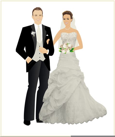 Bride And Groom Clipart Free Images At Clker Com Vector Clip Art
