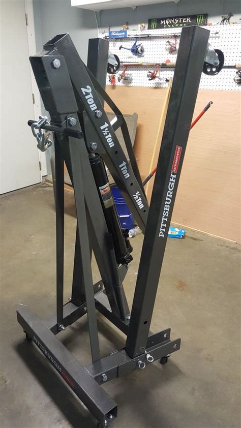 Weight capacity, engine hoist style, maneuverability. PLEASE READ FULL DESCRIPTION, NOT FOR SALE ONLY RENT 2 Ton cherry picker / ENGINE HOIST for Sale ...