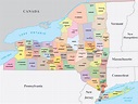 New York Counties Map | Mappr