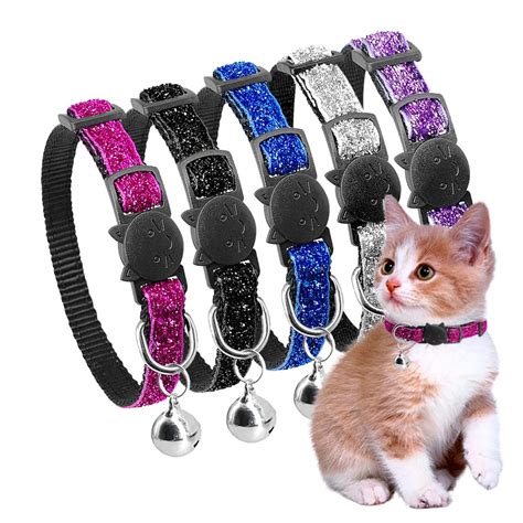 Quick Release Cat Collar Nylon Kitten Collars For Small Pets Kitten 1cm