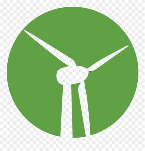 Wind Turbine Icon On Green Background Wind Turbine Clipart 1532157