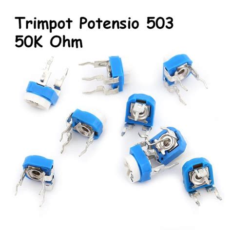 Jual Trimpot Potensio 50k Ohm Potensiometer 503 Variable Resistor