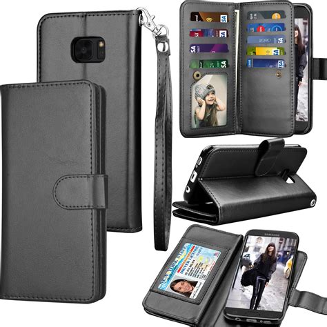 Galaxy S7 Edge Case S7 Edge Wallet Case Samsung Galaxy S7 Edge Pu