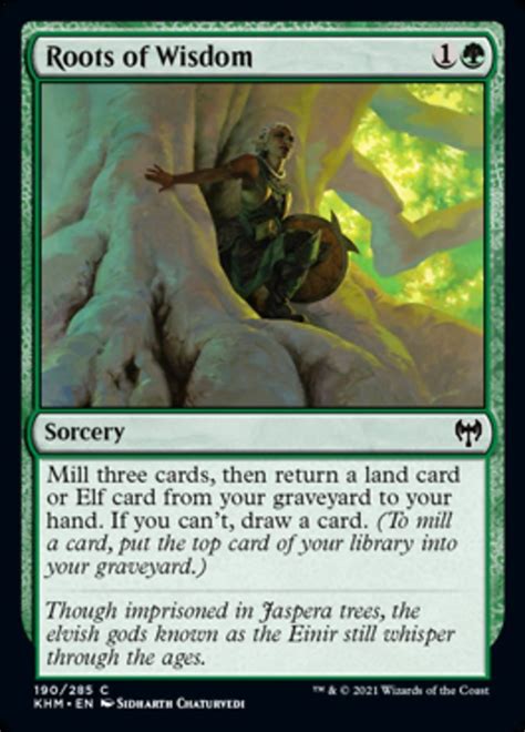Roots Of Wisdom Magic The Gathering Mtg Card